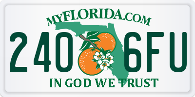 FL license plate 2406FU