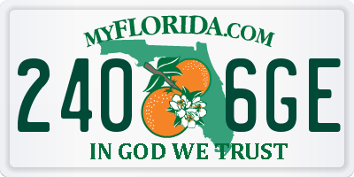 FL license plate 2406GE