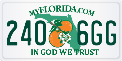 FL license plate 2406GG