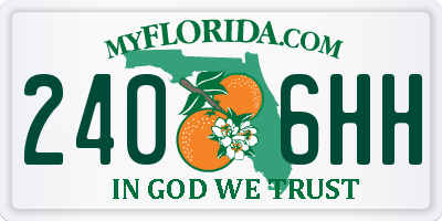 FL license plate 2406HH