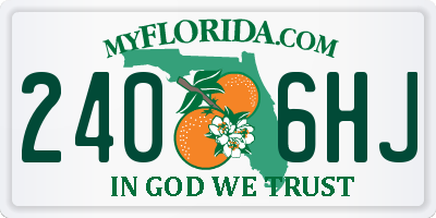 FL license plate 2406HJ