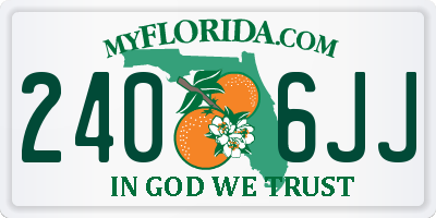 FL license plate 2406JJ