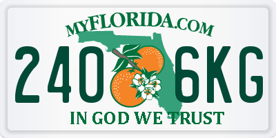 FL license plate 2406KG