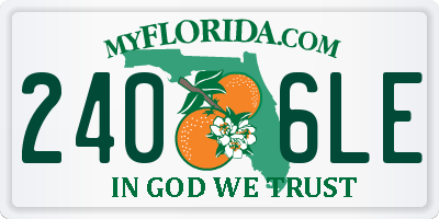 FL license plate 2406LE