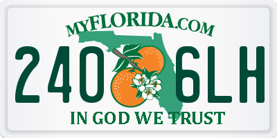 FL license plate 2406LH