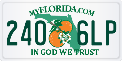 FL license plate 2406LP