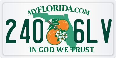 FL license plate 2406LV