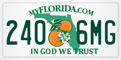 FL license plate 2406MG
