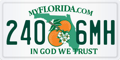 FL license plate 2406MH