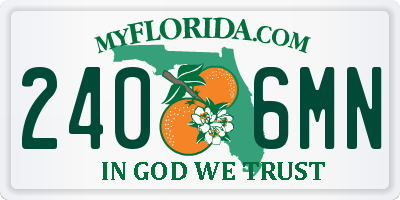 FL license plate 2406MN