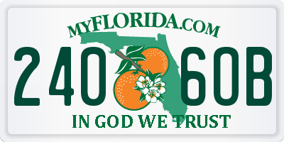 FL license plate 2406OB