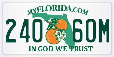 FL license plate 2406OM