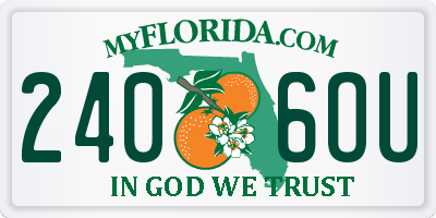 FL license plate 2406OU