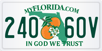 FL license plate 2406OV
