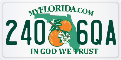 FL license plate 2406QA
