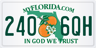 FL license plate 2406QH