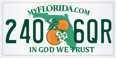 FL license plate 2406QR