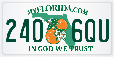 FL license plate 2406QU