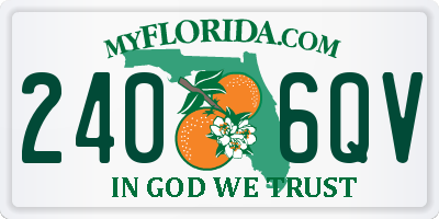 FL license plate 2406QV