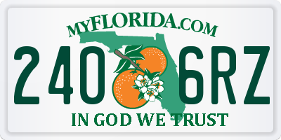 FL license plate 2406RZ