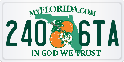 FL license plate 2406TA