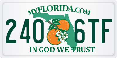 FL license plate 2406TF