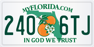FL license plate 2406TJ