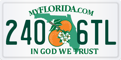 FL license plate 2406TL
