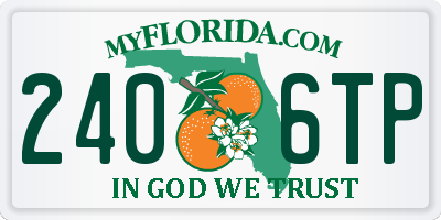 FL license plate 2406TP