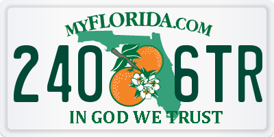 FL license plate 2406TR