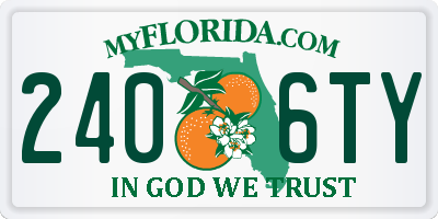 FL license plate 2406TY