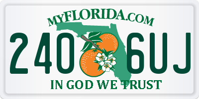 FL license plate 2406UJ