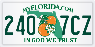 FL license plate 2407CZ