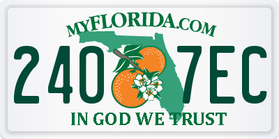 FL license plate 2407EC