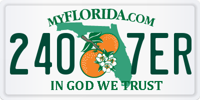 FL license plate 2407ER