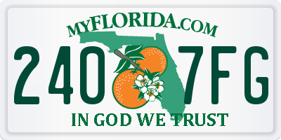 FL license plate 2407FG
