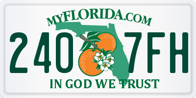 FL license plate 2407FH