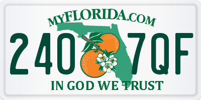 FL license plate 2407QF