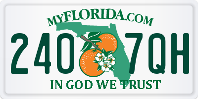 FL license plate 2407QH
