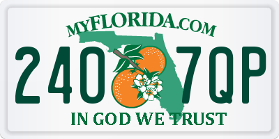 FL license plate 2407QP