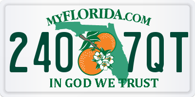 FL license plate 2407QT