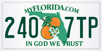 FL license plate 2407TP