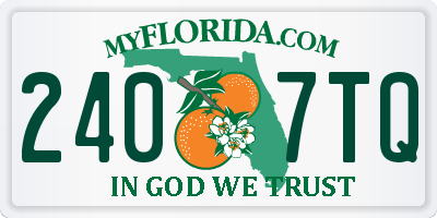 FL license plate 2407TQ