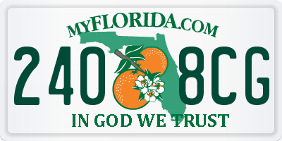 FL license plate 2408CG
