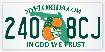 FL license plate 2408CJ