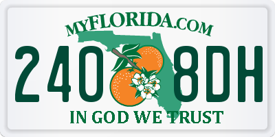 FL license plate 2408DH