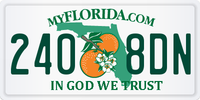 FL license plate 2408DN