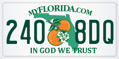 FL license plate 2408DQ