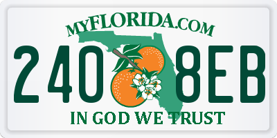 FL license plate 2408EB