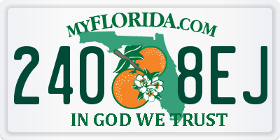 FL license plate 2408EJ